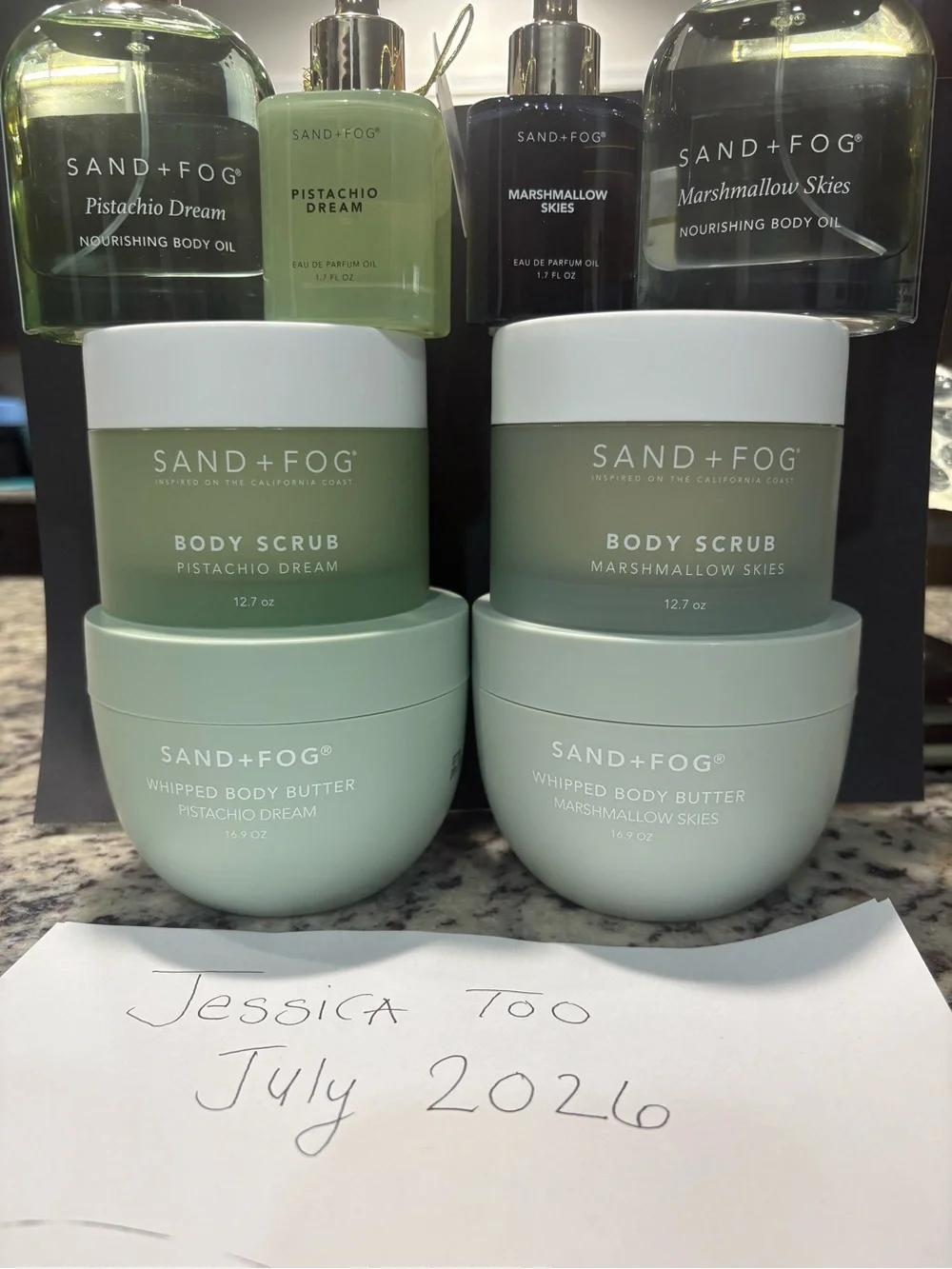 SAND+FOG Pistachio Dream & Marshmallow Skies Body Set - Green